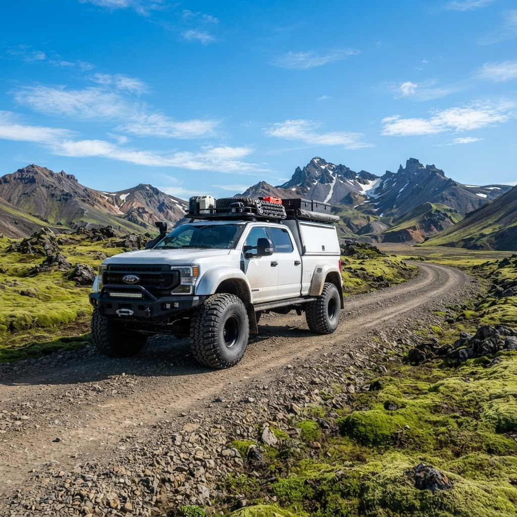 Ford F-350 SuperJeep — автомобіль супроводу із запчастинами, пальним, багажем і нашим механіком