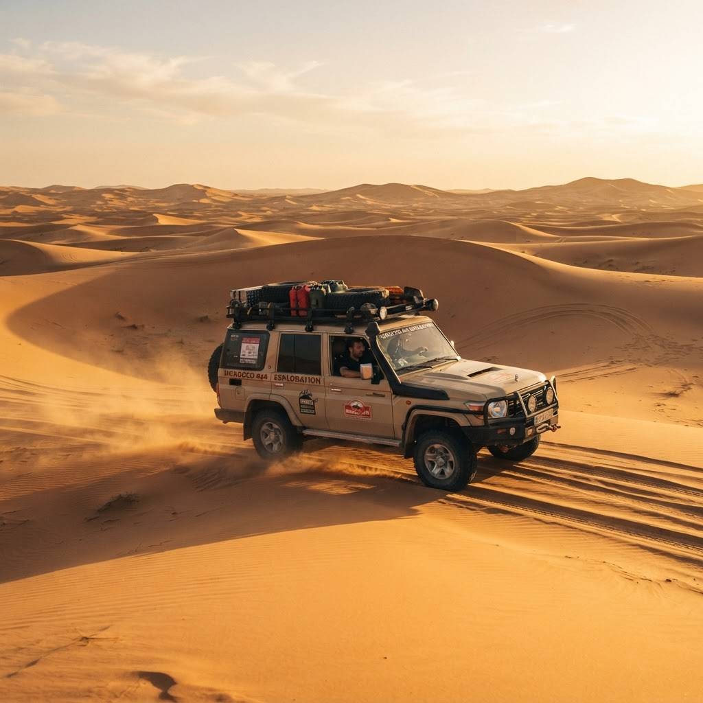 Toyota Land Cruiser — автомобіль супроводу із запчастинами, пальним, сумками й обладнанням для евакуації